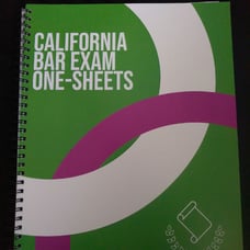 CA California Bar Exam Essay One-Sheets