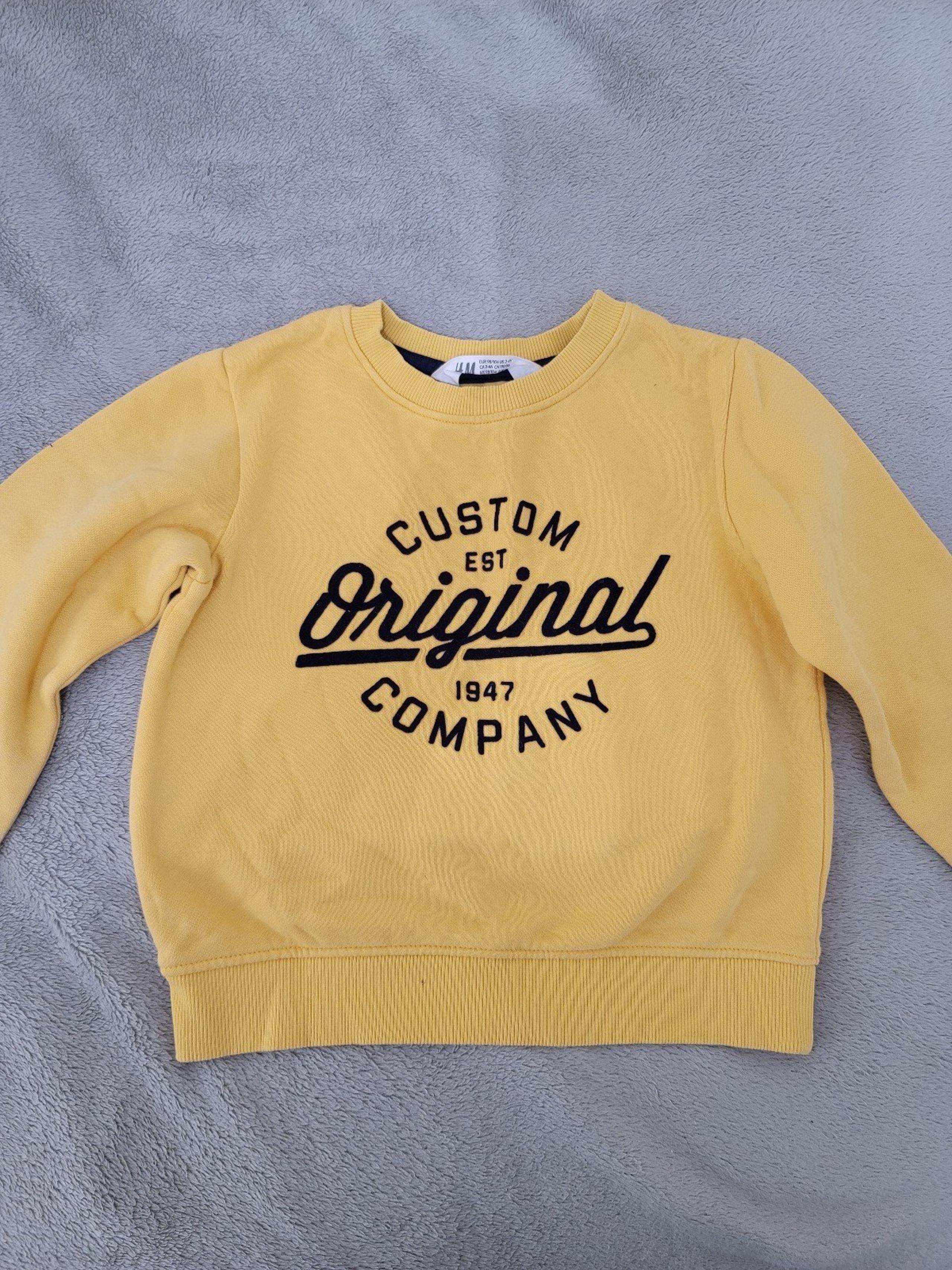 Boy's Mustard Yellow & Black Sweater ~ H&M
