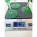 Rare Green Cocktail, Martini,Dessert Stemmed Glass 4 3/4 Set of 3 Uranium ***