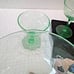 Rare Green Cocktail, Martini,Dessert Stemmed Glass 4 3/4 Set of 3 Uranium ***