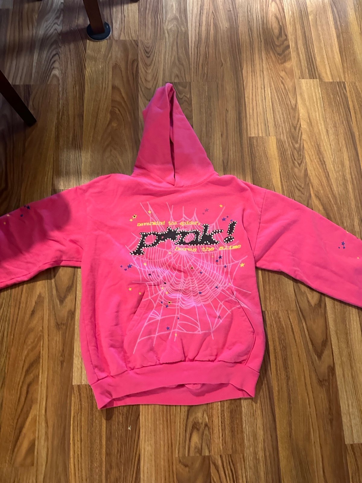 Sp5der Hot Pink Hoodie XL