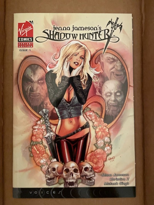 Jenna Jameson Shadow Hunter #1 NM Card Stock Gloss Greg Land Variant Very HTF