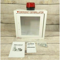 Defibrillator AED Cabinet W/ Alarm & Strobe Light Healthcare Medical Equipment