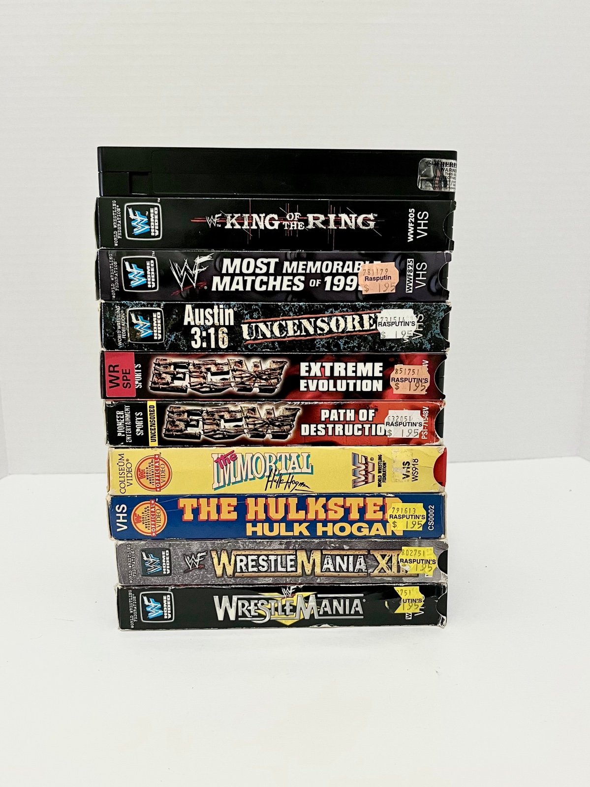 Wrestling VHS Lot WWF WWE Survivor Series King Ring Hulk Hogan ECW WrestleMania