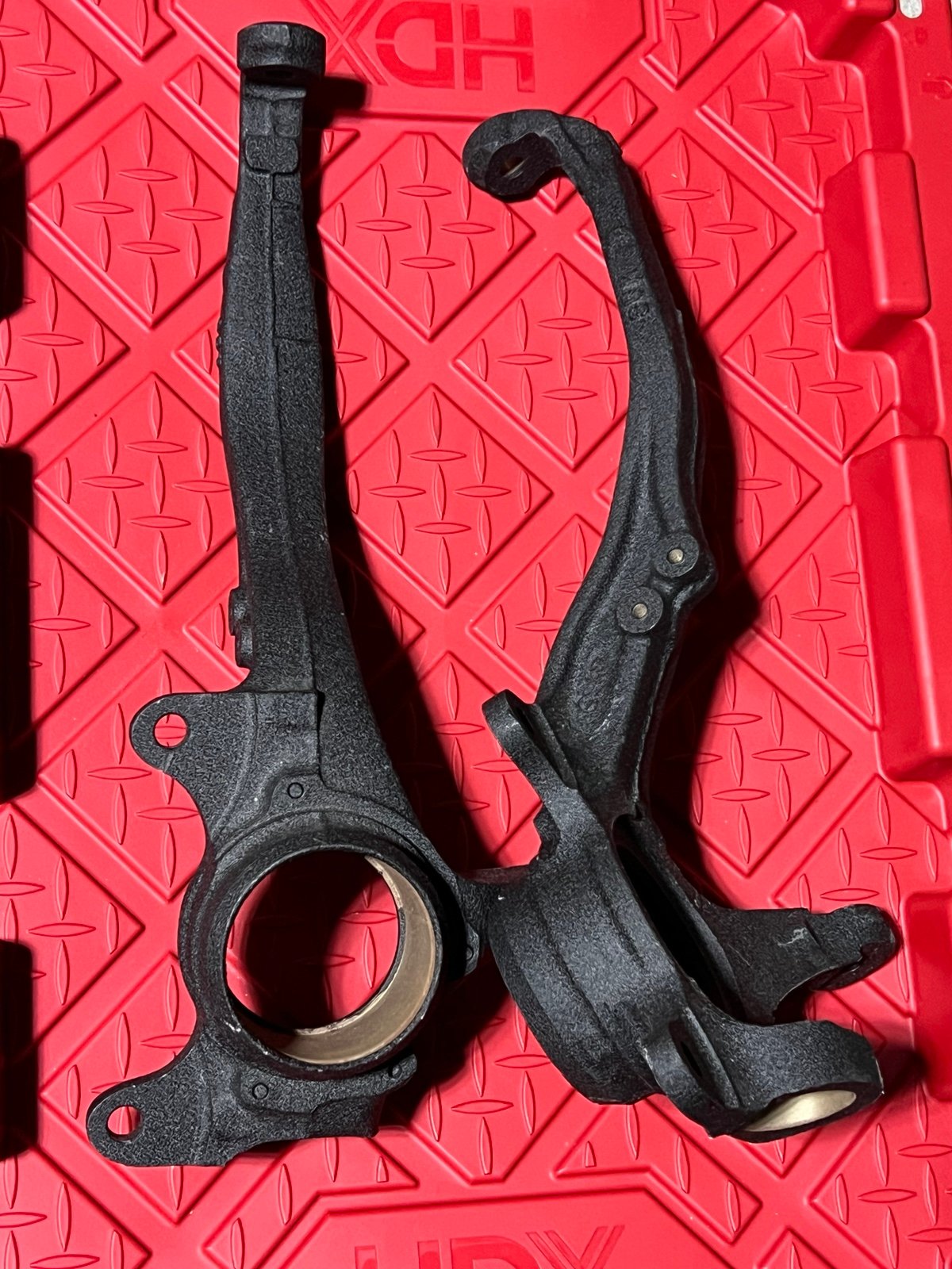 1995 Honda Civic EX/SI Front Knuckles - Powder Coated Wrinkle Black