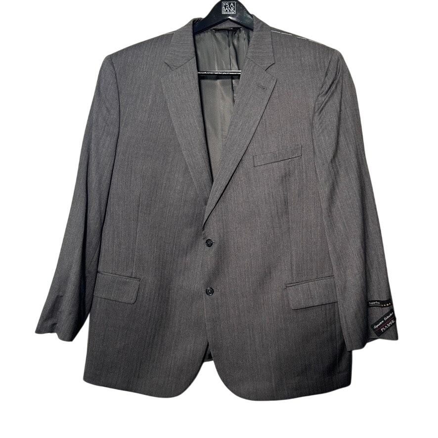 NEW Jos A. Bank Mens Regal Fit Signature Suit Jacket Size 52 Reg Standard Notch