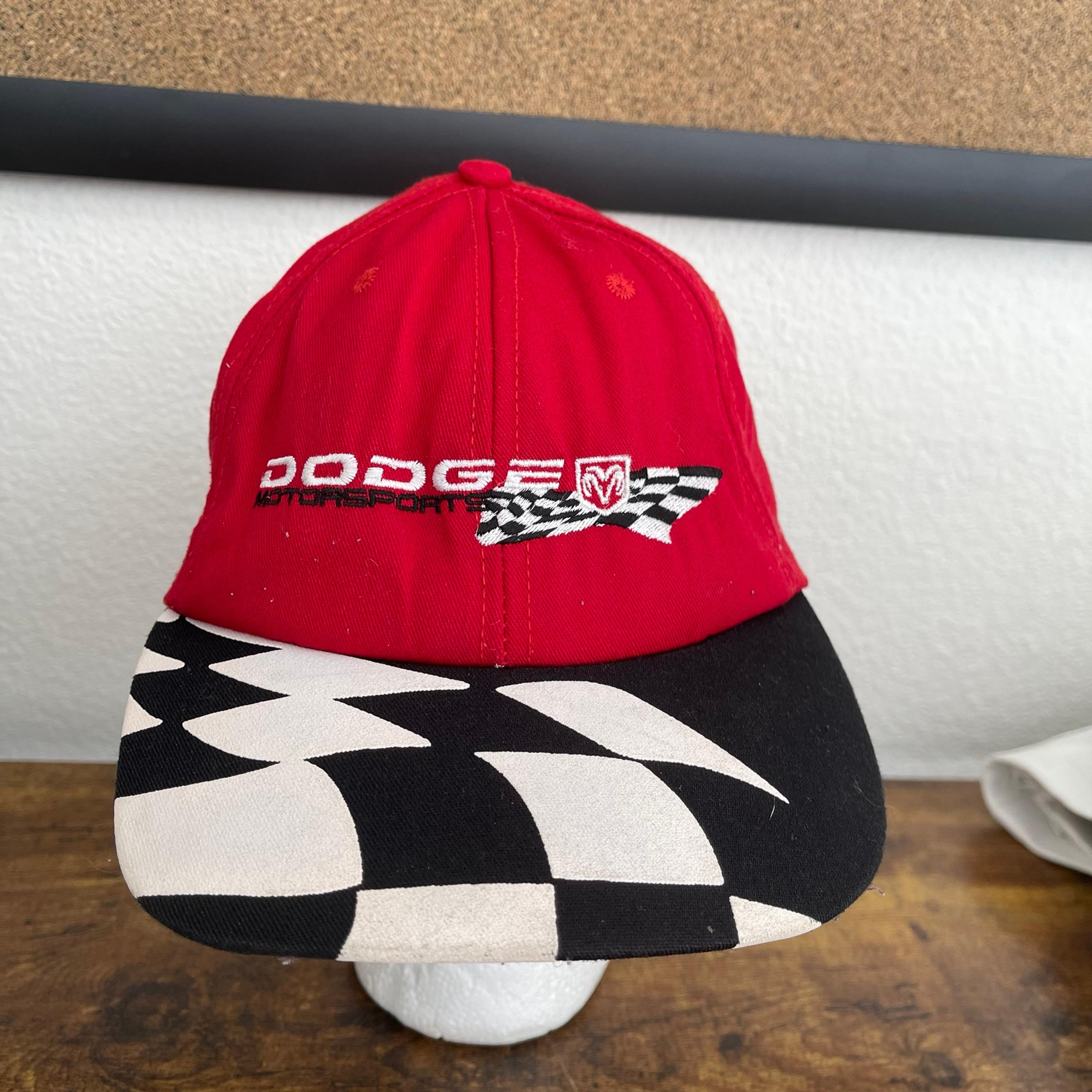Vtg 90s Dodge Motorsports Racing Red Men’s SnapBack Hat
