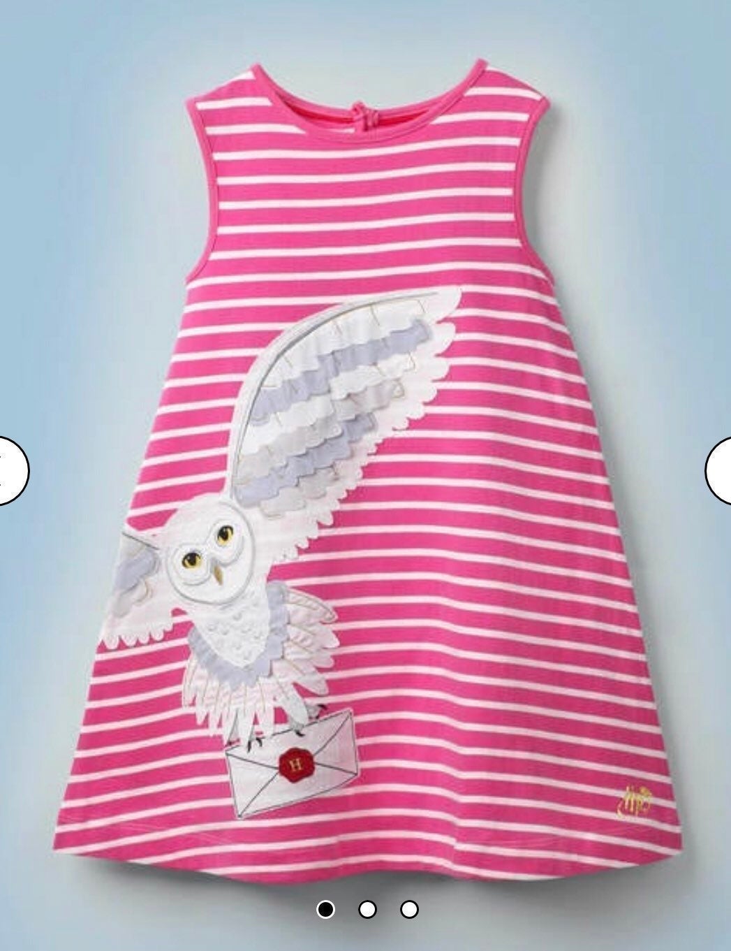 NWOT Mini Boden HP Appliqué Hedwig Dress 9-10Y