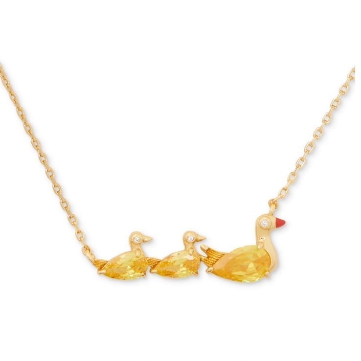 88 Kate Spade Love You, Mom Ducks In A Row Pendant