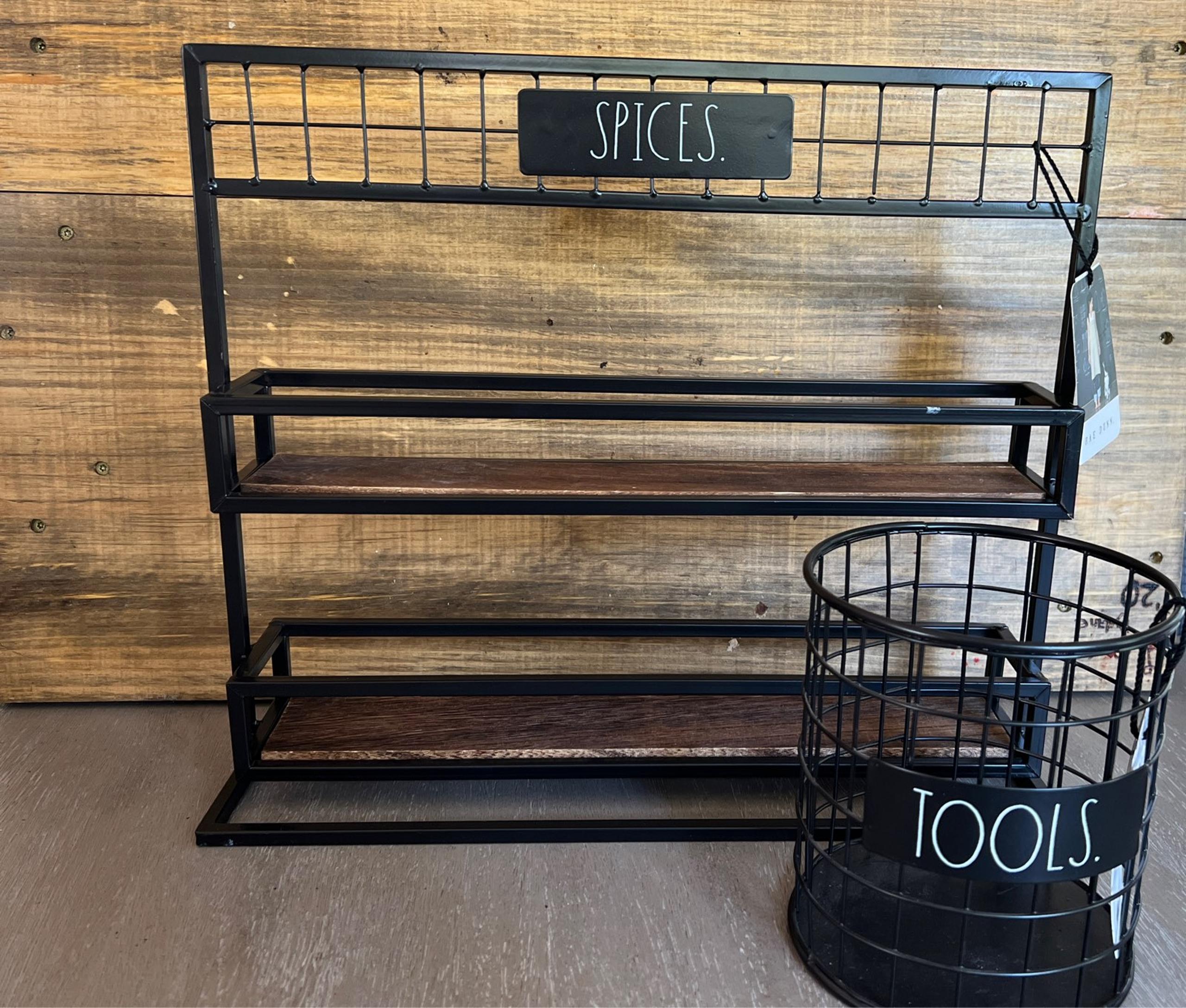 Rae Dunn Spice rack & Utensil Holder