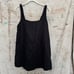 Reformation Black Cami Linen Square Neck Mini Dress