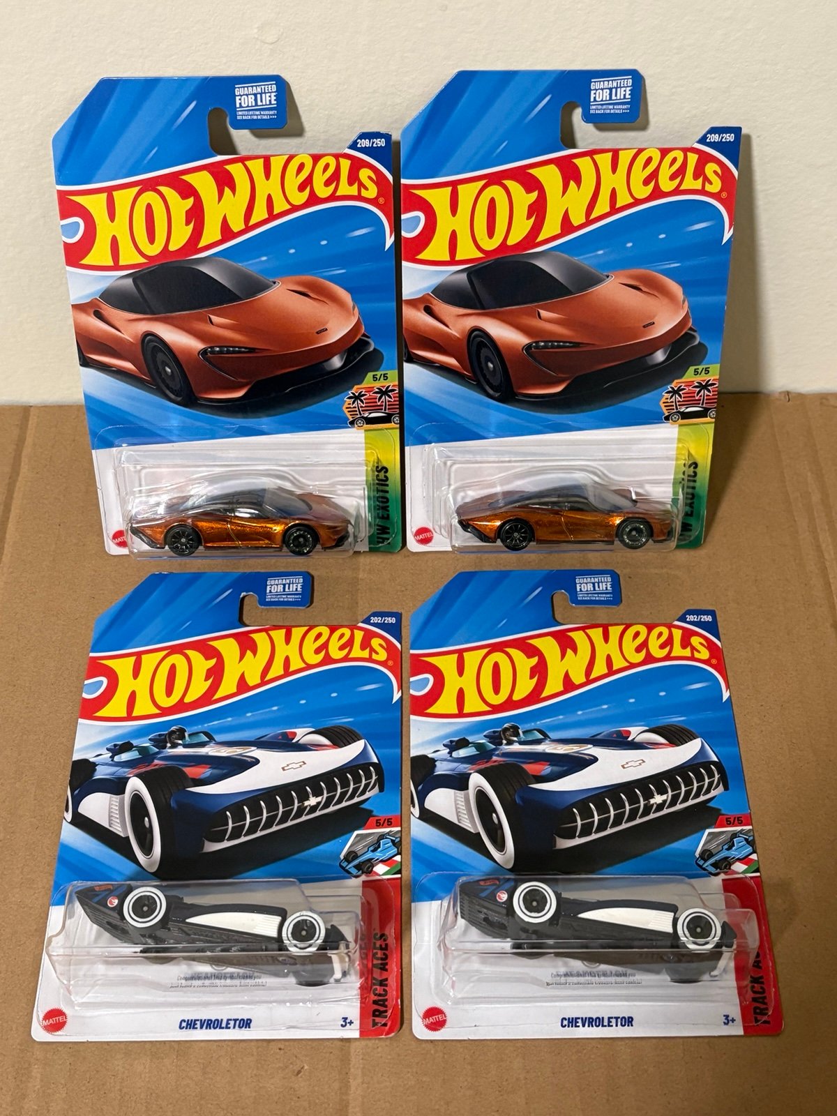 Hot Wheels Lot Of 4 - McLaren Speedtail STH(x2) & Chevroletor TH (x2)