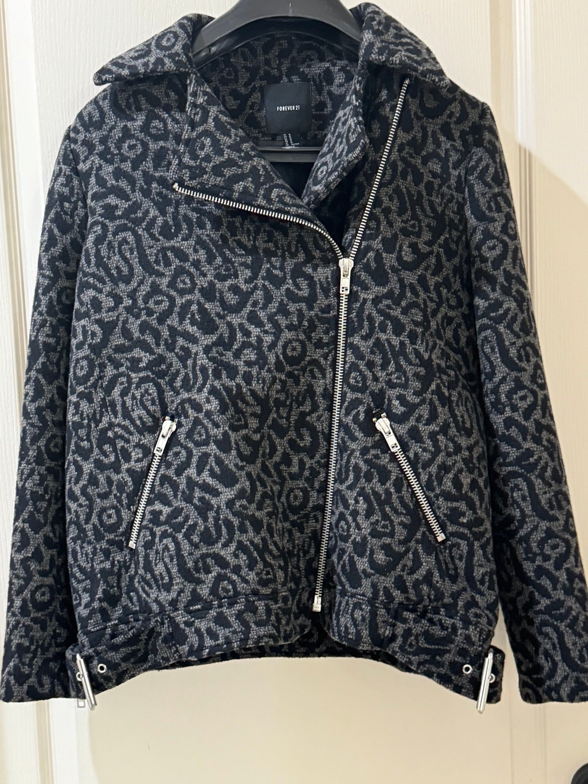 Leopard print coat