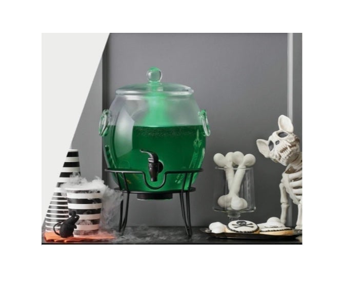 Target Halloween 2024 Light Up Hyde & Eek! Boutique Glass Cauldron Beverage Disp