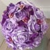 Purple wedding bridal bouquet