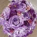 Purple wedding bridal bouquet