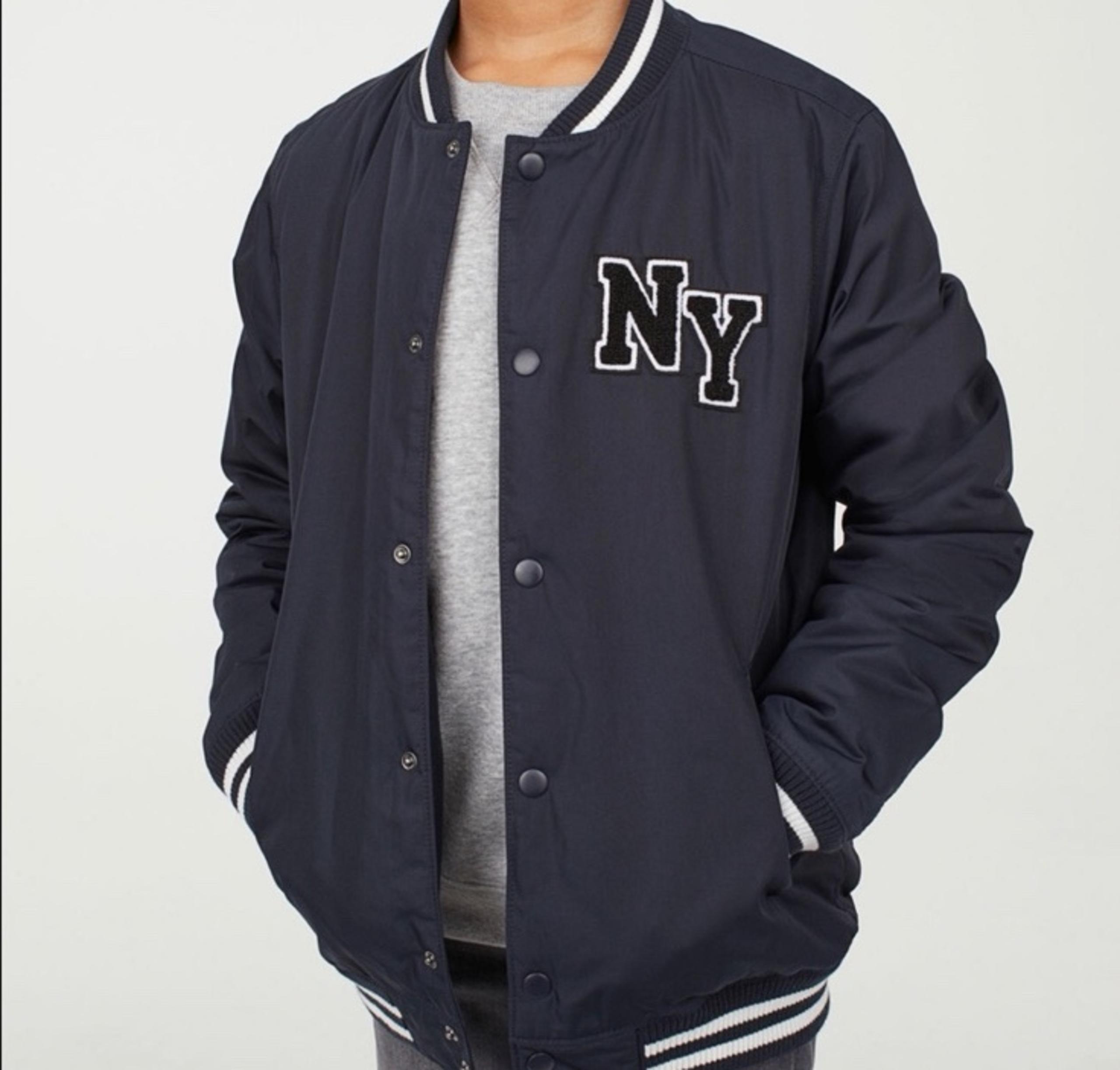 H&M NY bombers baseball varsity jacket