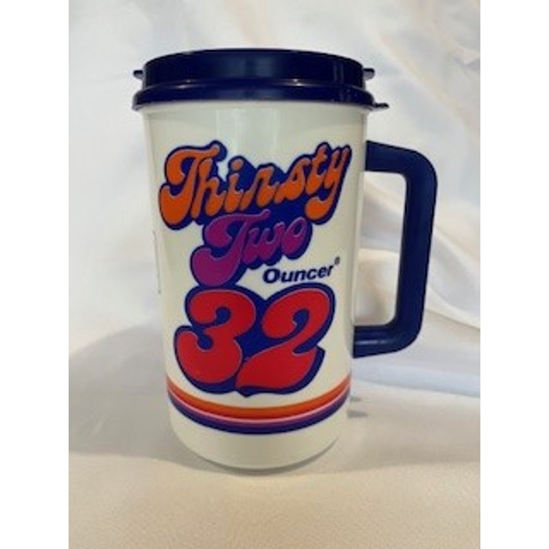 Vintage 1981 am pm Thirsty Two Ouncer Thermos