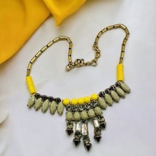 J. Crew Bead Crystal Statement Necklace