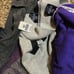 VS PINK 3pc purple rhinestone heart studded bling zip hoodie tee wide leg pants