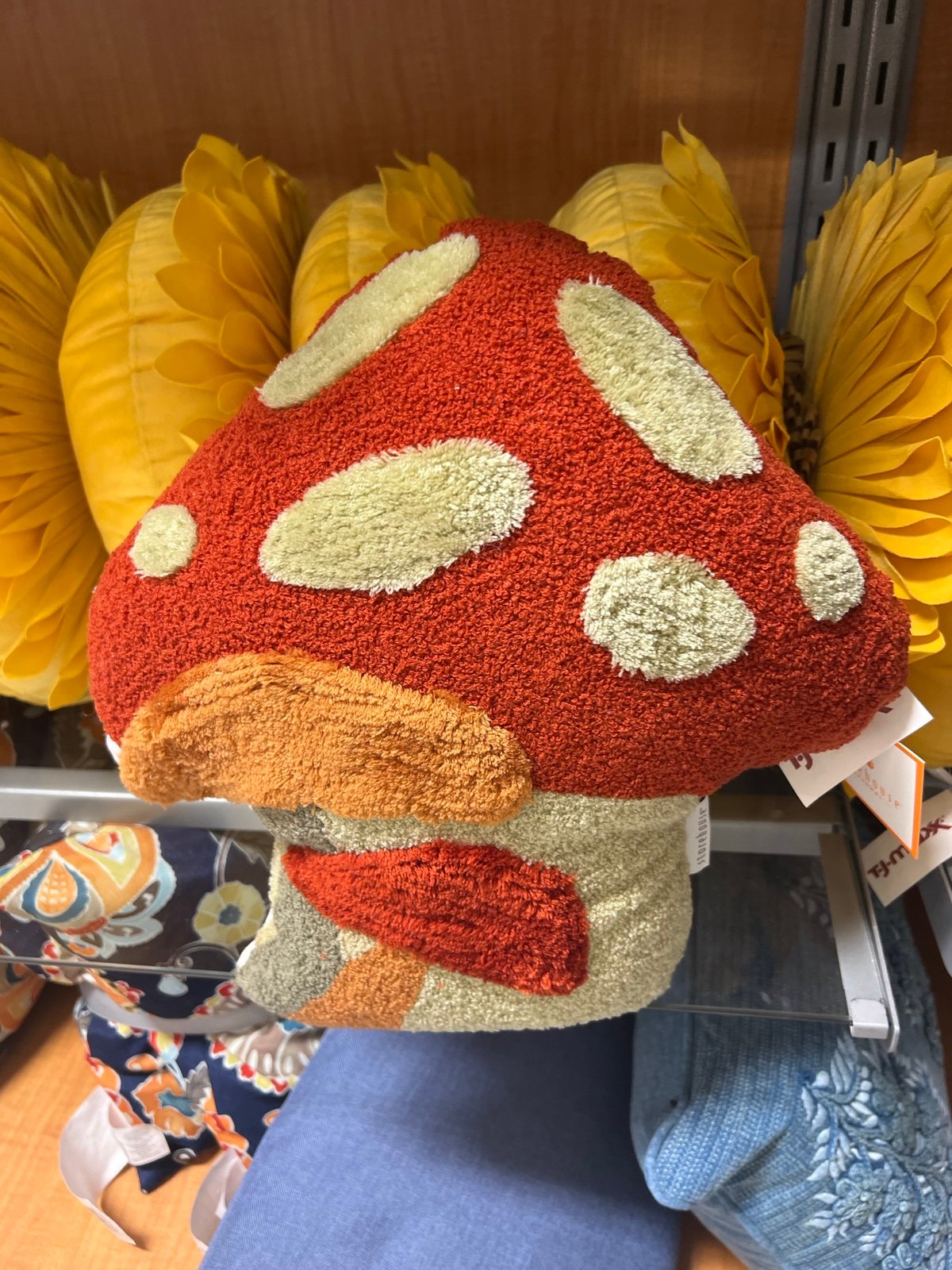 Storehouse Fall Mushroom Pillow 18x16