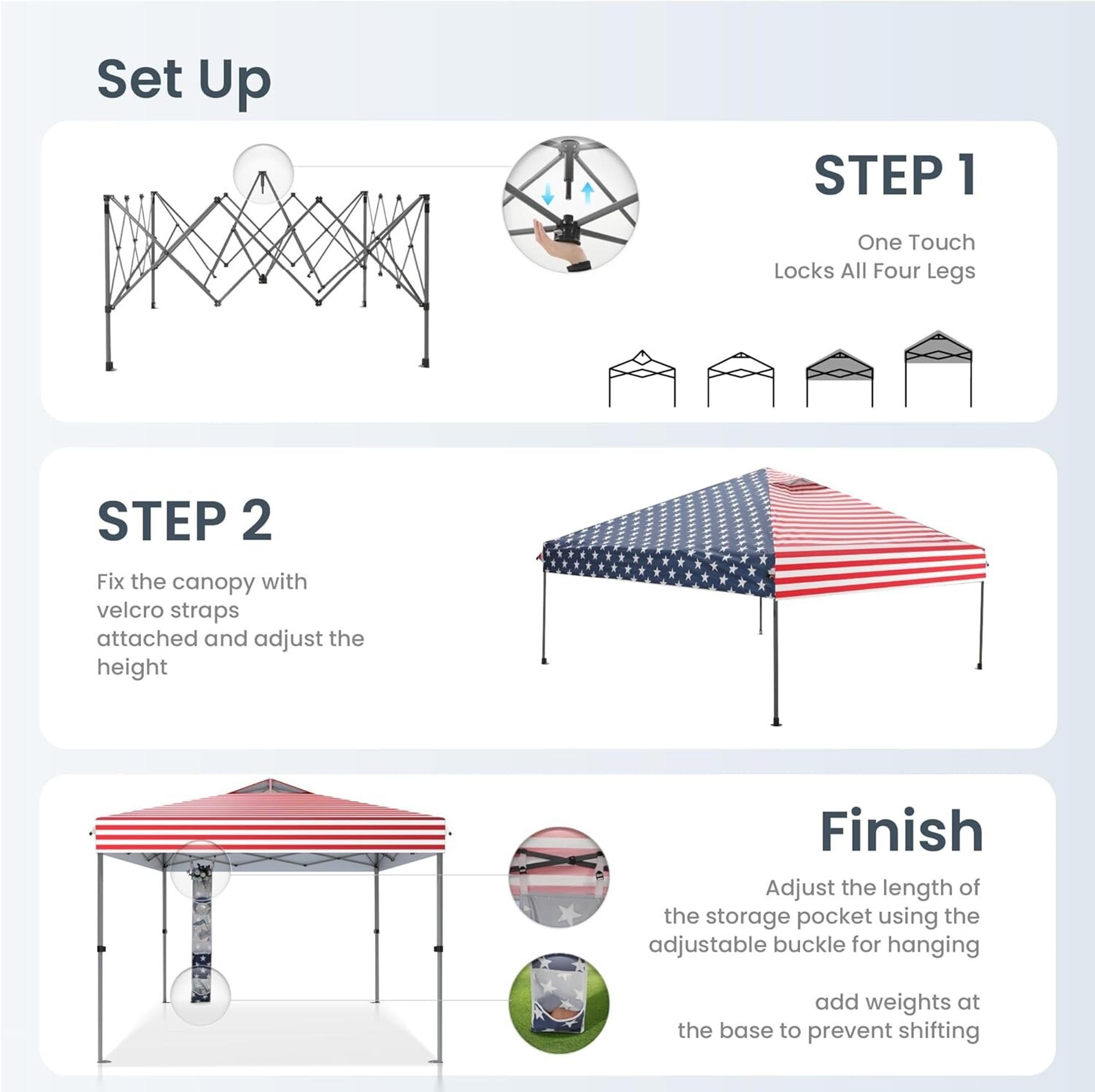10x10' Commercial Pop UP Canopy Party Tent Folding Waterproof Gazebo Heavy Duty