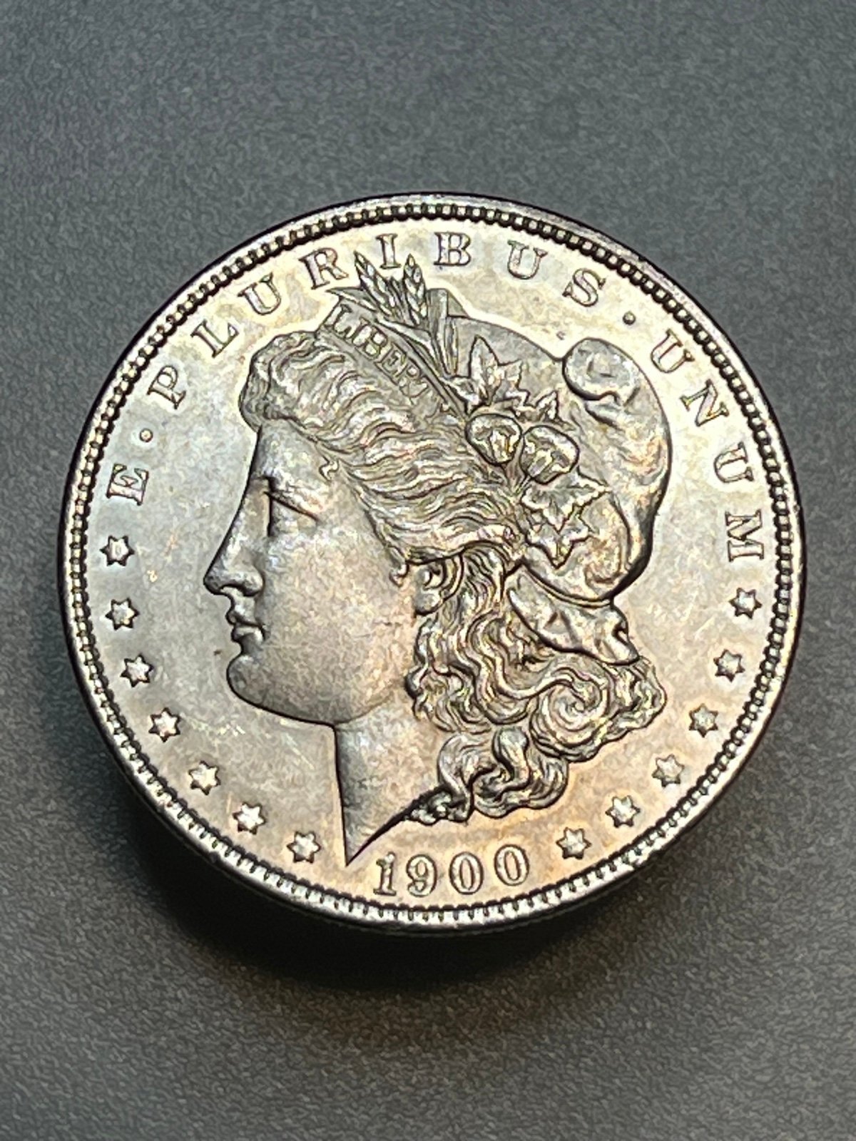 1900 Morgan Silver Dollar, Authentic Antique Coin, 90% Silver, Philadelphia Mint