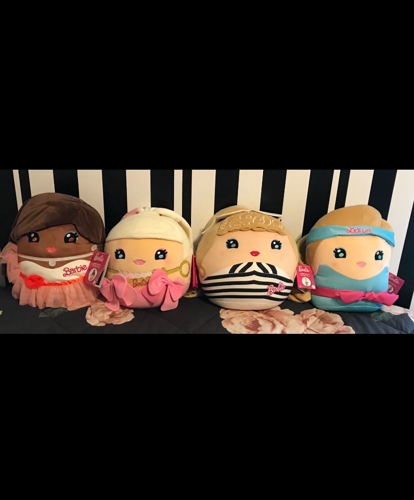 Barbie Cuutopia complete set of 4 plushes 10 inch BNWT