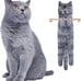 25x6-inch Cat Hand Towels for Kitchen Bathroom Cute Decor Gadgets - Hanging Soft