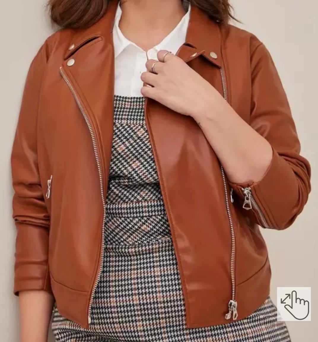 Torrid Faux Leather Jacket Size 1, 14/16
