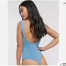Free People FP Movement Hot Shot Bodysuit - Indigo Blue Size Medium