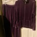 Chico’s Spa Gorgeous Deep Purple Embroidered Velour TrackSuit NWOT GR8 4 SEASON!