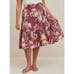 Torrid Womens Purple Mauve Tropical Floral Print Tiered Midi Skirt large new