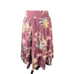 Torrid Womens Purple Mauve Tropical Floral Print Tiered Midi Skirt large new