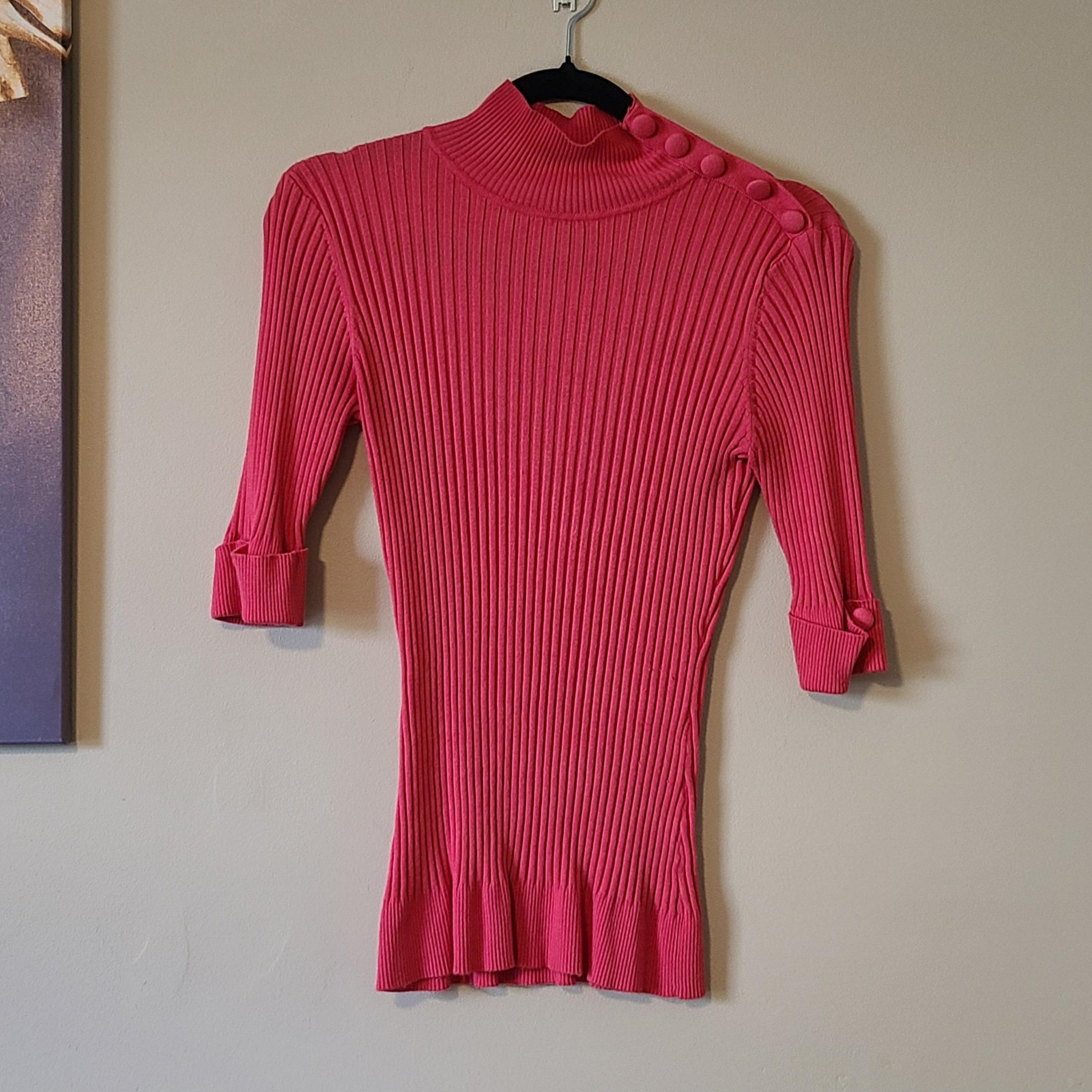 Ribbed Mock Neck Top