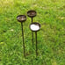 Trio of Rusty Rain Catcher Steel Bowl, Feeding Station, Bird Bath, Plant Suppo
