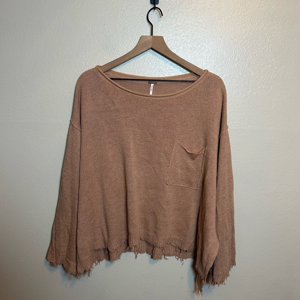 Free People Prism Sweater in Peach