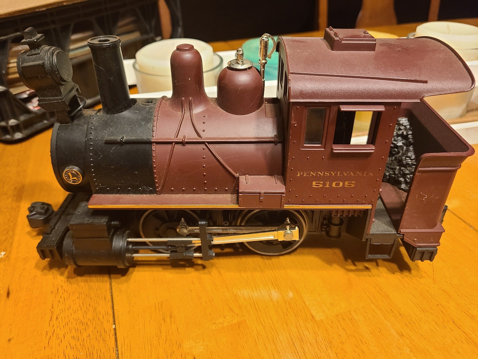 Lionel Pennsylvania 5105 steam engine and 6000 & 6001 passenger cars