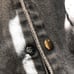 Y2K Black denim long Maxi trench overcoat coat jacket cargo streetwear gothic