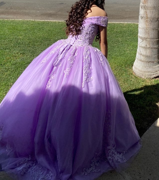 Lavender quinceñera dress