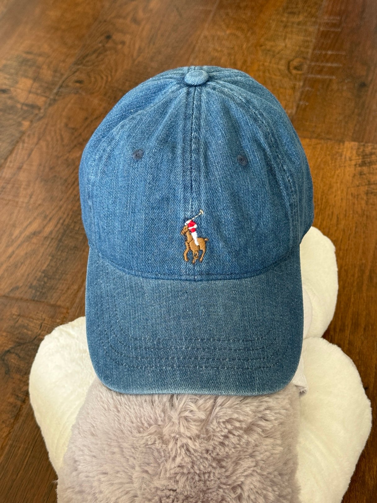 Polo Ralph Lauren Polo Pony denim baseball cap BLUE