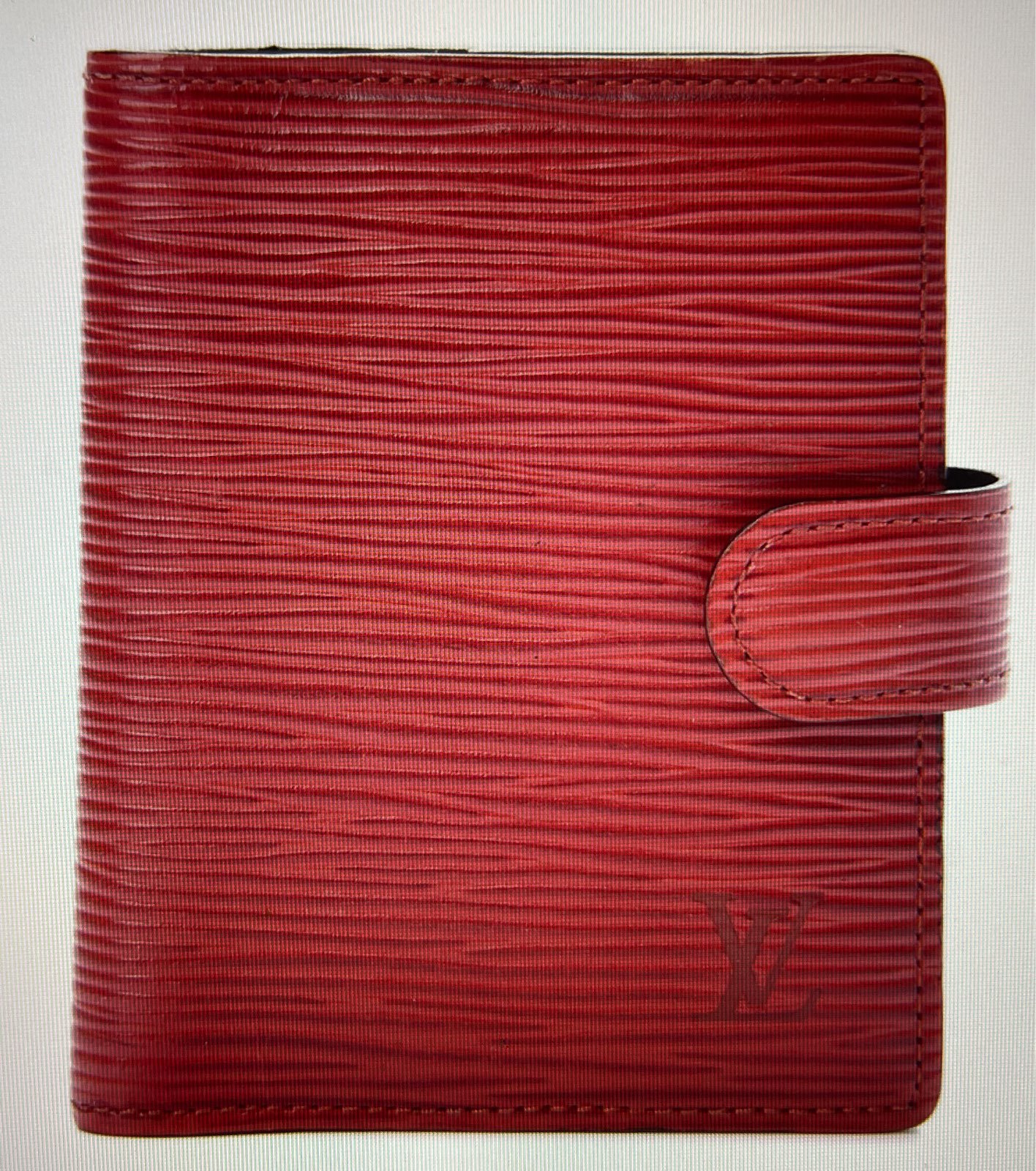 Louis Vuitton Epi Mini Agenda Castillan Red