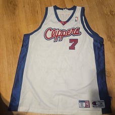 Vtg 90s los angeles clippers #7 Lamar odom jersey by champion size 3x