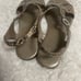 Brighton Leather black & Beige Snake skin Print Coast sling back Sandals Women's