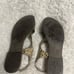 Brighton Leather black & Beige Snake skin Print Coast sling back Sandals Women's