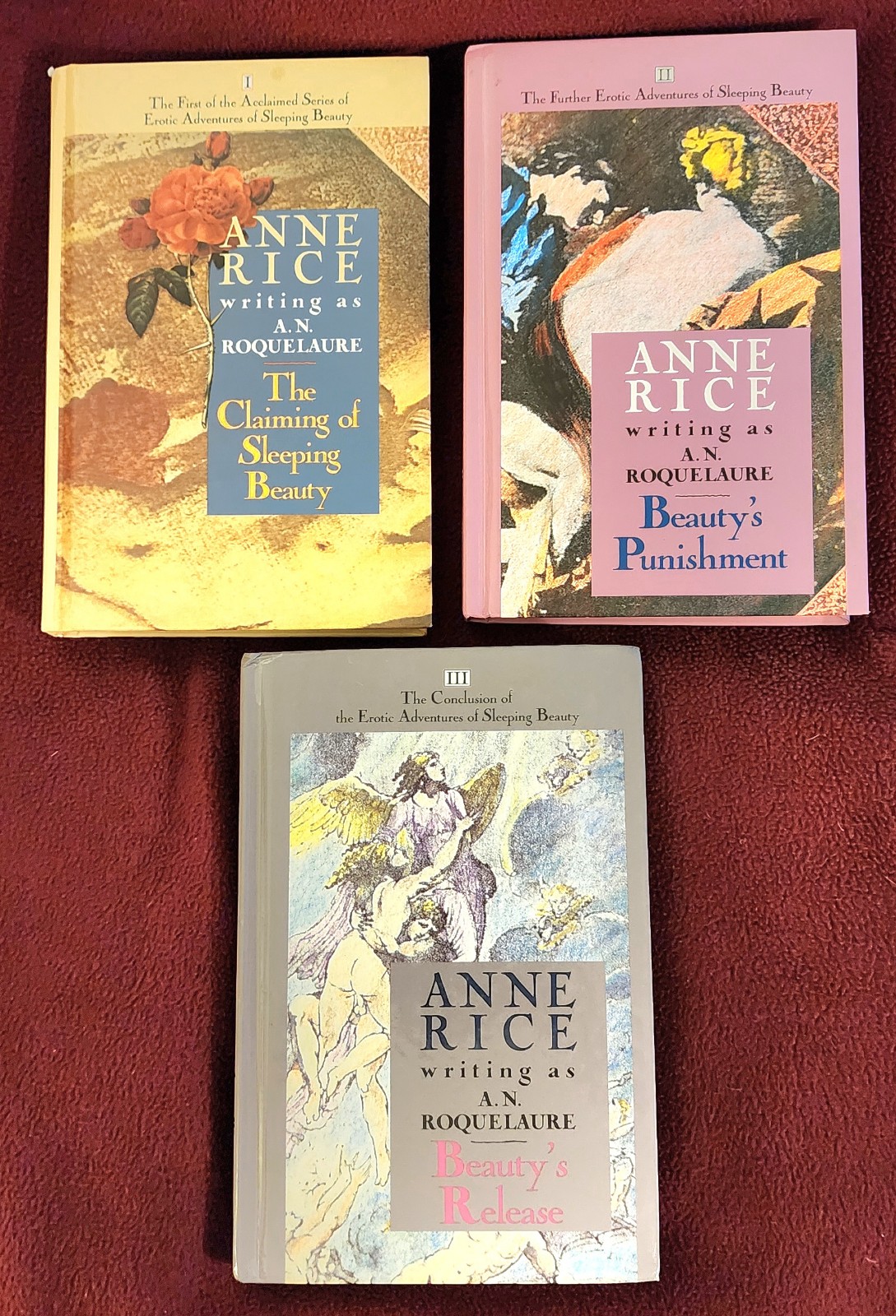 Sleeping Beauty Novels 1-3 * A.N. Roquelare (Anne Rice) * Plume *Hardback *1983