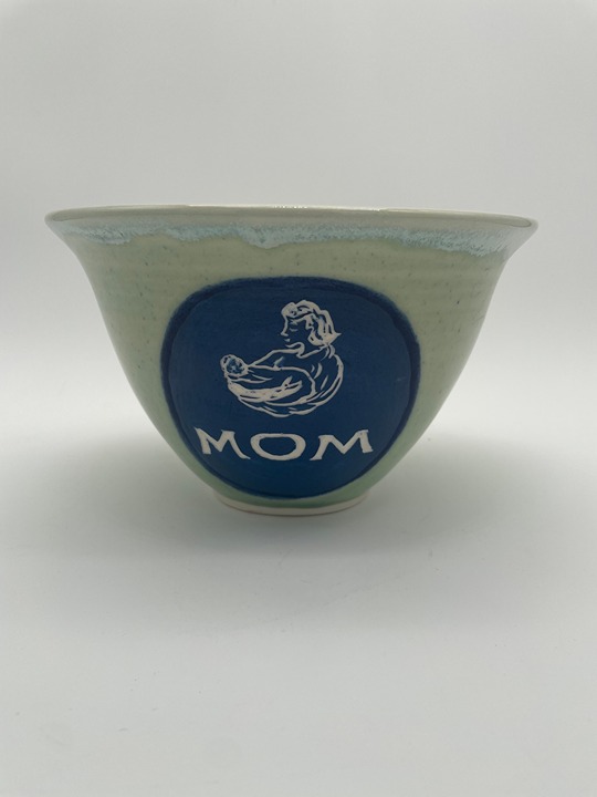 Handmade Ceramic MOM & baby Pottery Bowl – Unique Mother's Day gift