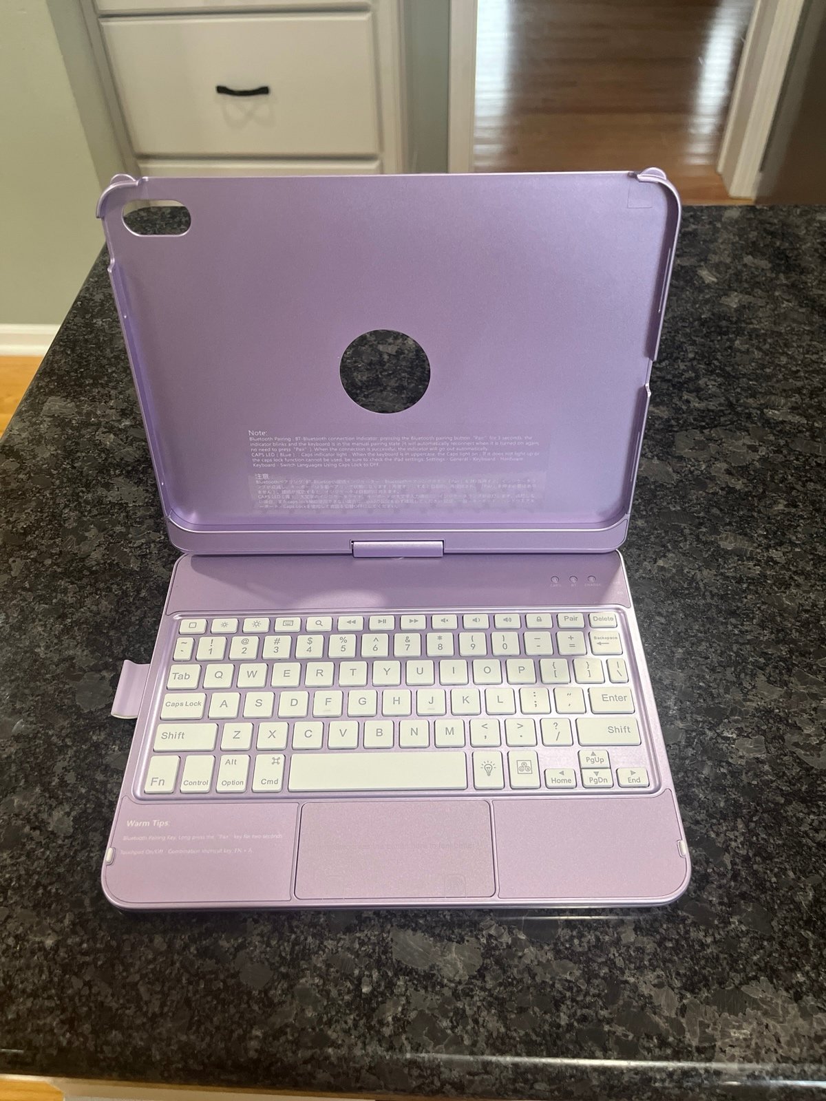 iPad case with keyboard