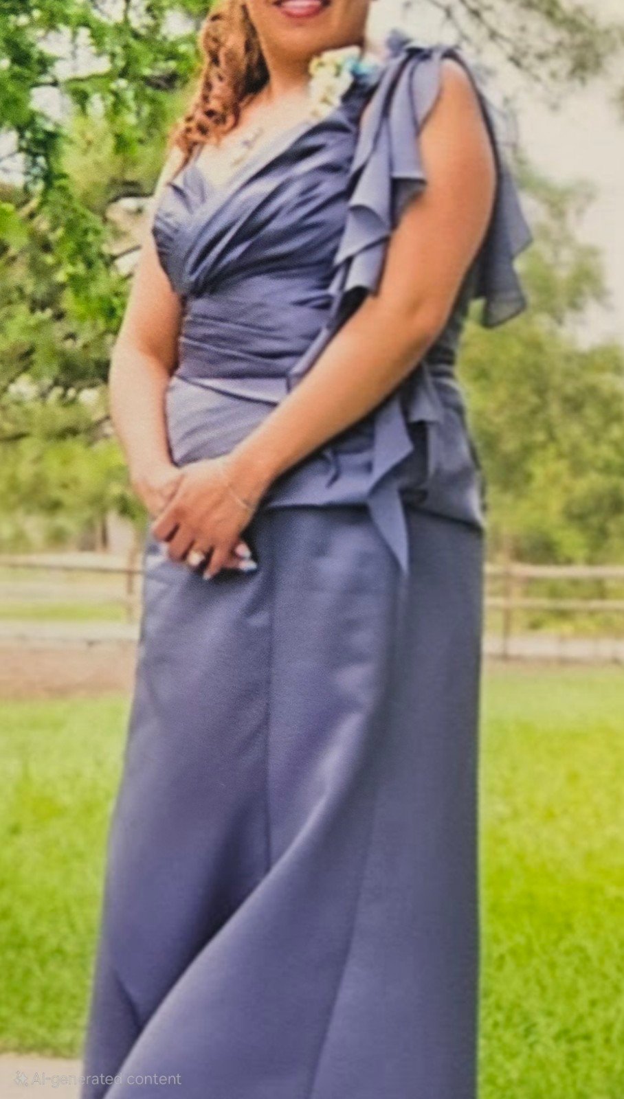 Dark Grey women's Alfred Angelo formal dress