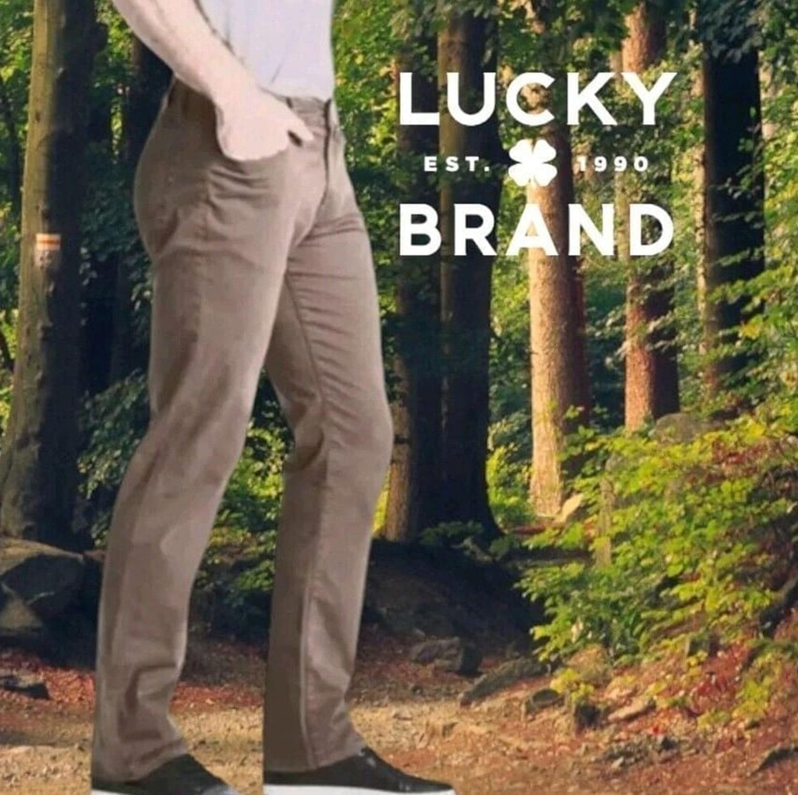 Lucky Brand Men's 221 Straight Stretch Pants Bark 39x31